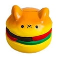 thumbnail image 1 of Bear Burger Squishy Toy with Slow Rising Foam, Single Piece, Yellow Bear Face Design, for Kids and Adults, Squeeze Toy, 1 of 3
