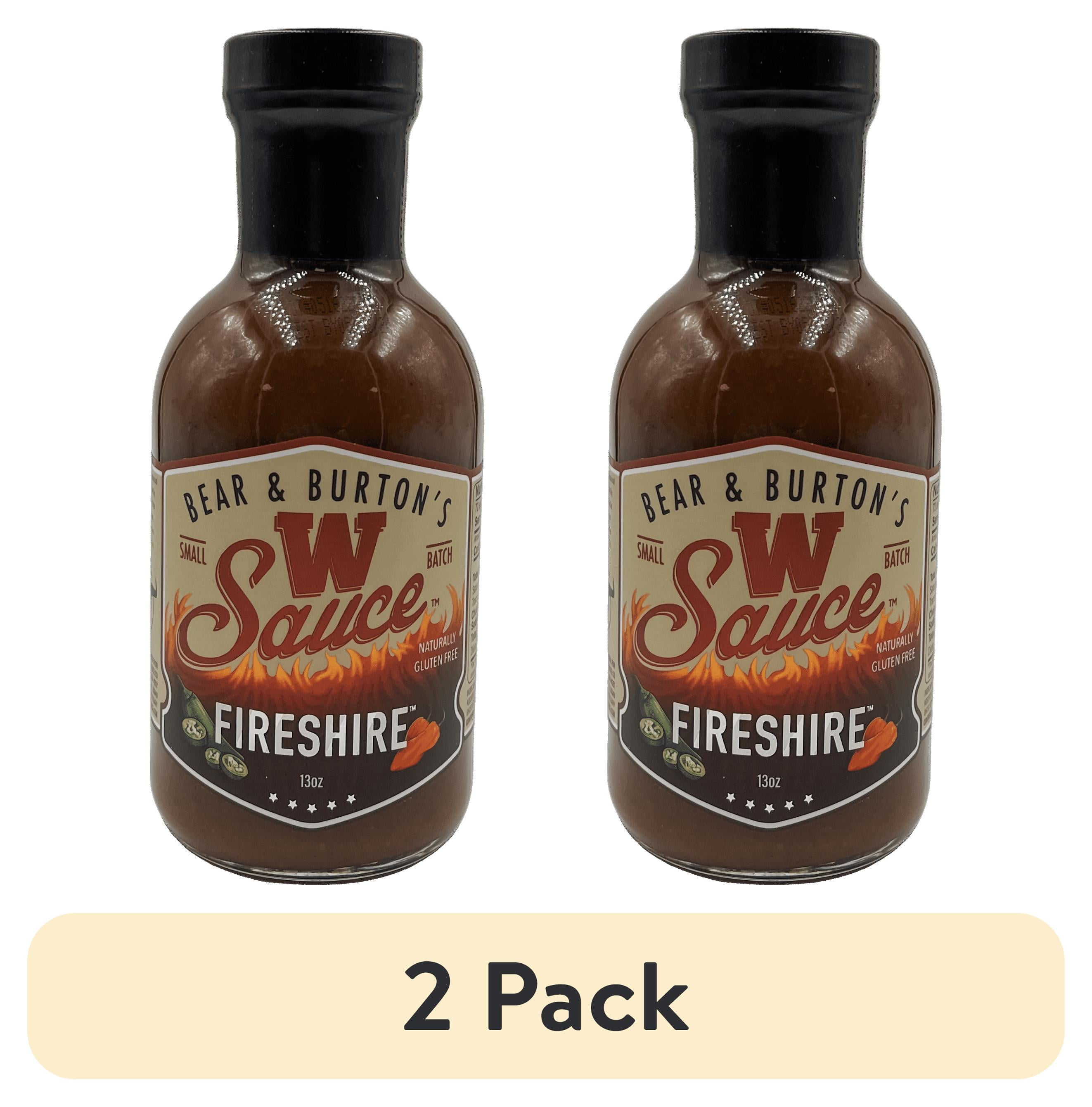 (2 pack) Bear & Burton's W Sauce; FIRESHIRE Spicy America's