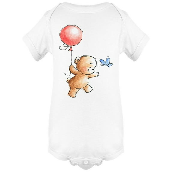 Bear, Butterfly & Balloon Bodysuit Infant -Image by Shutterstock, 6 Months