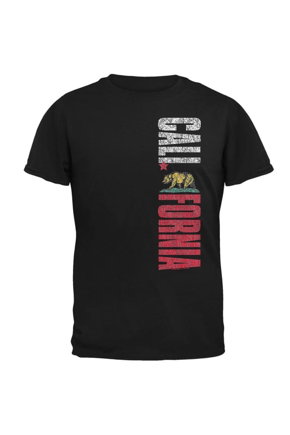 Bear California Mens T Shirt Black LG