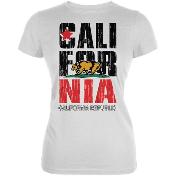 Bear California Republic Juniors Soft T Shirt White 2XL