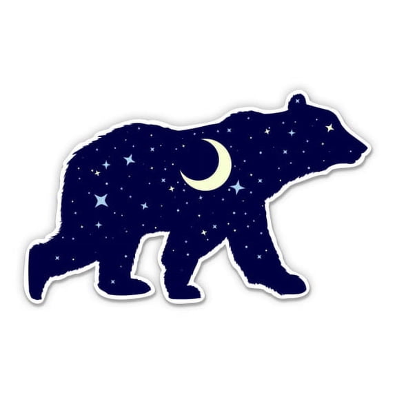 Bear Celestial Night Sky - 5" Vinyl Sticker - For Car Laptop I-Pad - Waterproof Decal