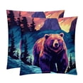 thumbnail image 1 of Bear Chair Pillow Covers Set with Velvet Material, Unique Patterns, 16x16, 18x18, 20x20 Inches, 2 Items Included for Throw Pillows, Pillow Inserts, 1 of 6
