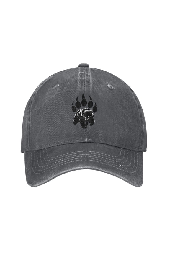 Bear Claw Logo Cowboy Hat Baseball Hat Trucker Hat For Men Women Retro Denim Hats Baseball Cap Dad Hat