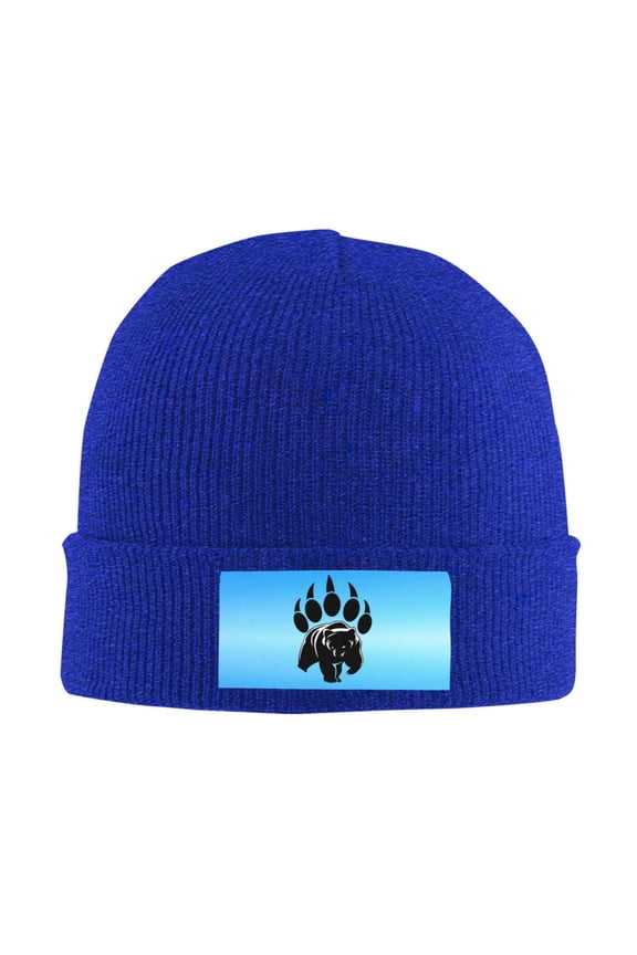 Bear Claw Logo Men Women Knitted Hat Adult Knit Beanie For Fall Winter Knit Hat Cap