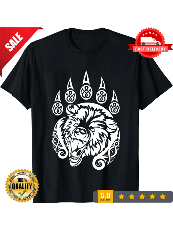 Bear Claw T-Shirt Made in the USA Size S to 5XL, ULTRA LIMITED-TH84791