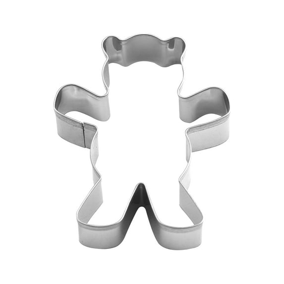 Bear Cookie Cutter, Stainless Steel Hug Bear Shape Cartoon Pastry Mold, Cute Kitchen Baking Accessories, Dessert Baking Tools For Fondant, Clay, Pastry, Cake
