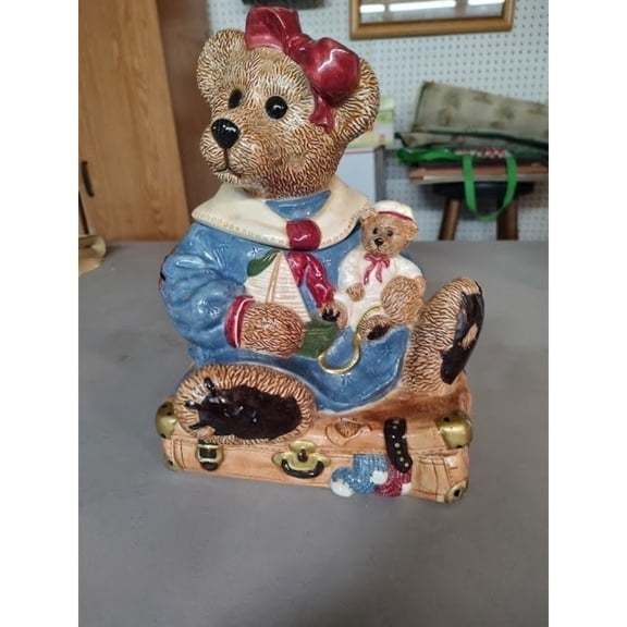 Bear Cookie Jar, For Cookie, Candy, Sugar, Flour, Sourdough , Dog Food, Laundry Pods, With Lid, Kitchen Storage Container