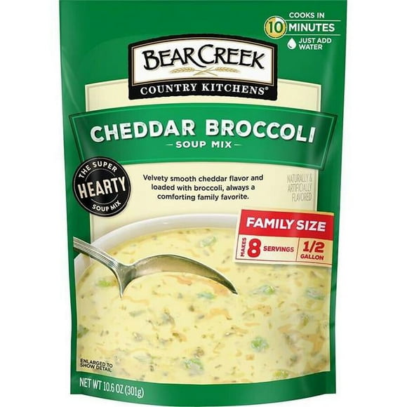 Bear Creek 10.6 oz Mix Cheddar & Broccoli Bear Creek Soup, Pack of 6