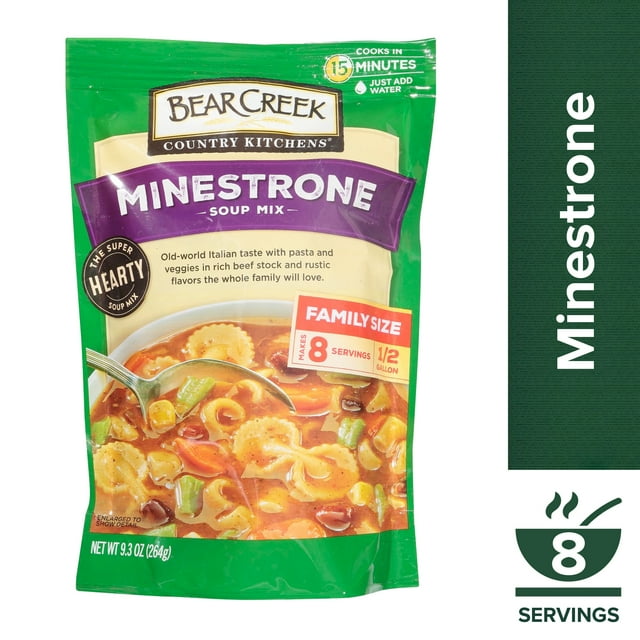 Bear Creek Country Kitchens Minestrone Soup Mix, 9.3 OZ Pouch