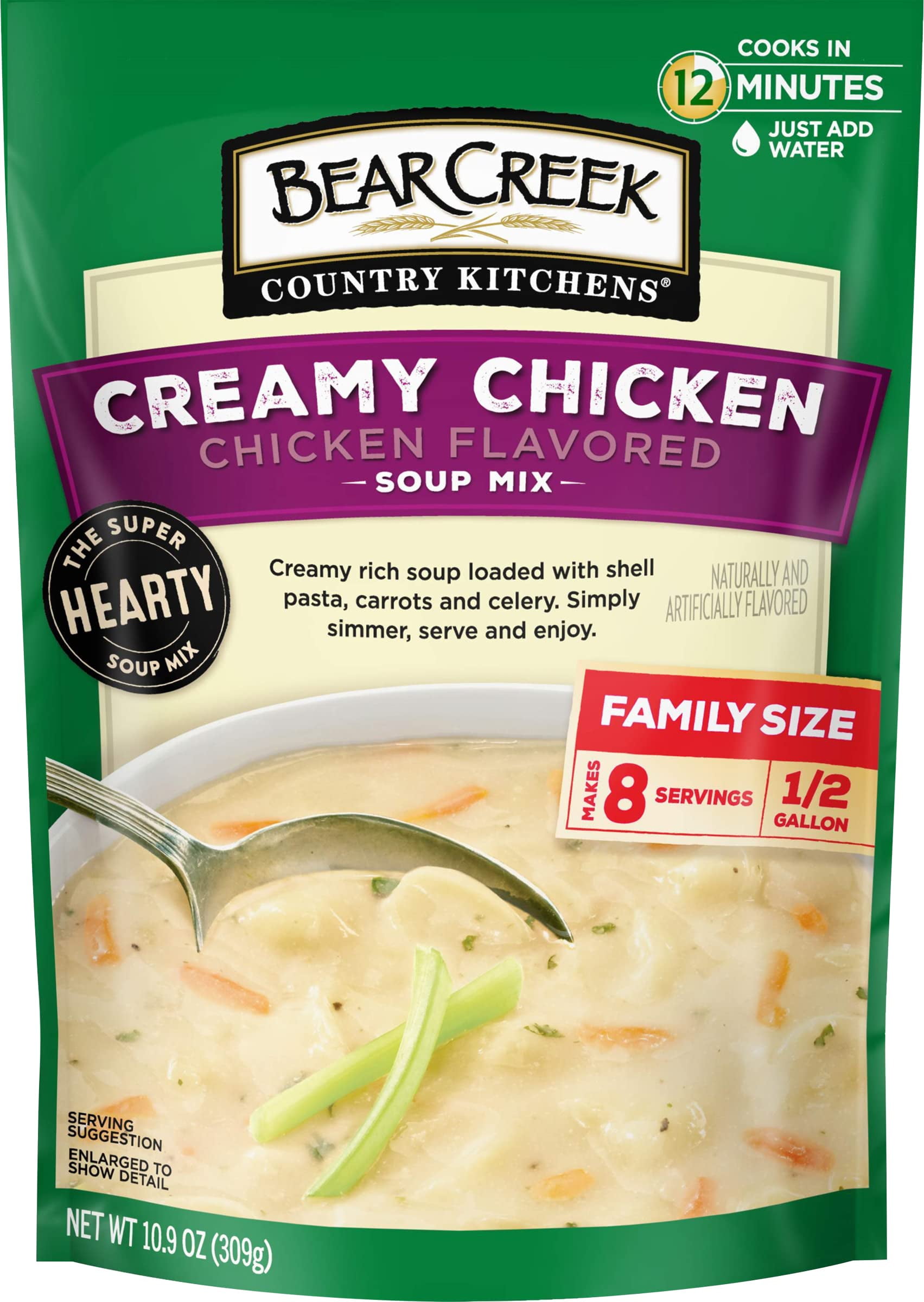 Bear Creek Creamy Chicken Soup Mix Deliciously Rich and Hearty, 10.9