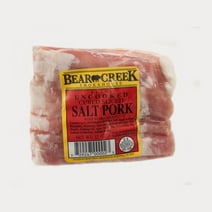 Bear Creek Sliced Salt Pork, 12 oz, Gluten-Free, 4g Protein, 300 Calories/2 oz Serving