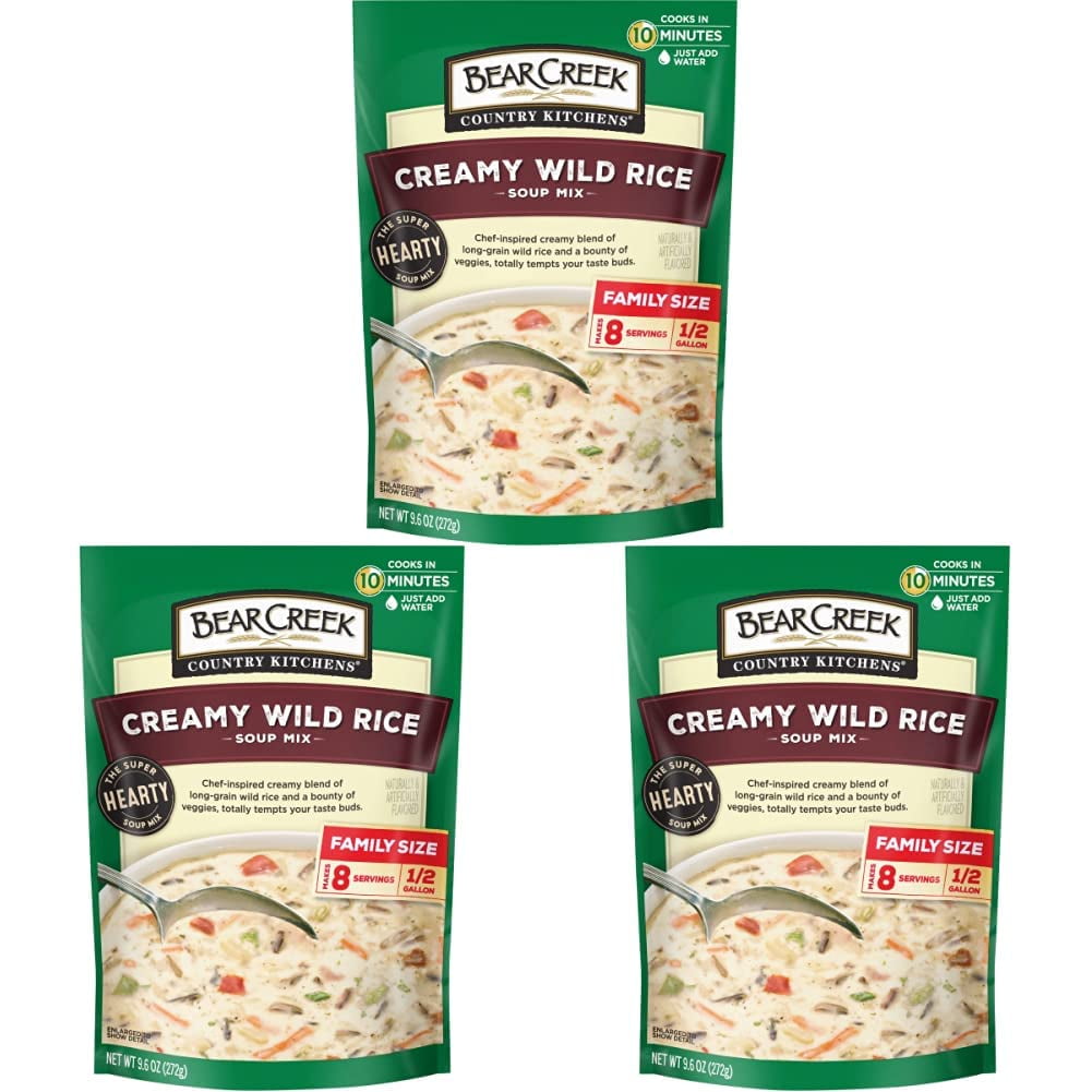 Bear Creek Soup Mixes, Creamy Wild Rice, 9.6 Ounce (Pack Of 3