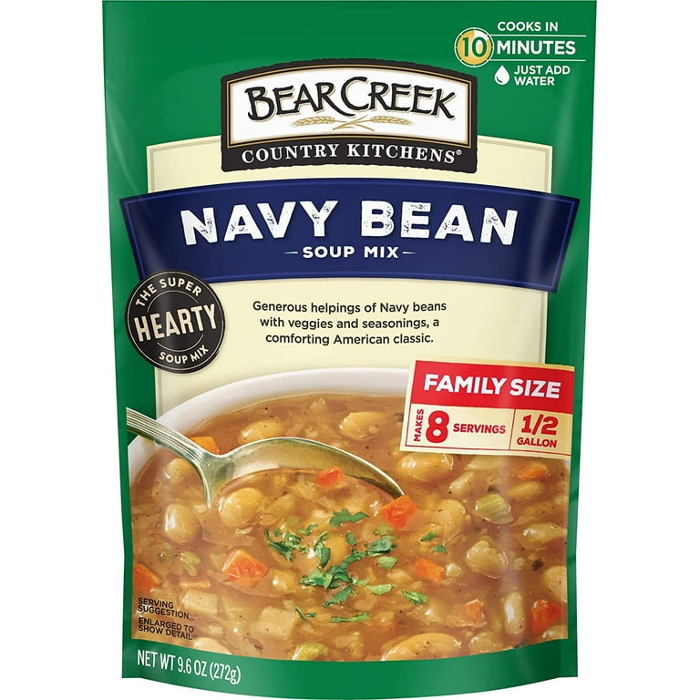 Bear Creek Soup Mixes Navy Bean 9.6 Ounce Walmart