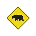 thumbnail image 1 of Bear Crossing Diamond Aluminum Metal Decor Sign - 12" x 12", 1 of 4