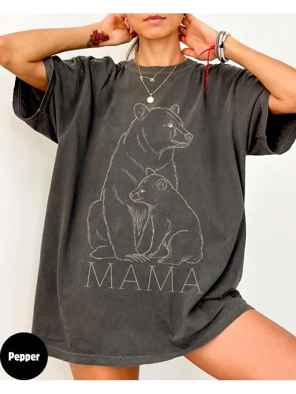 Bear Cub Mama Garment-Dyed Shirt T-Shirt