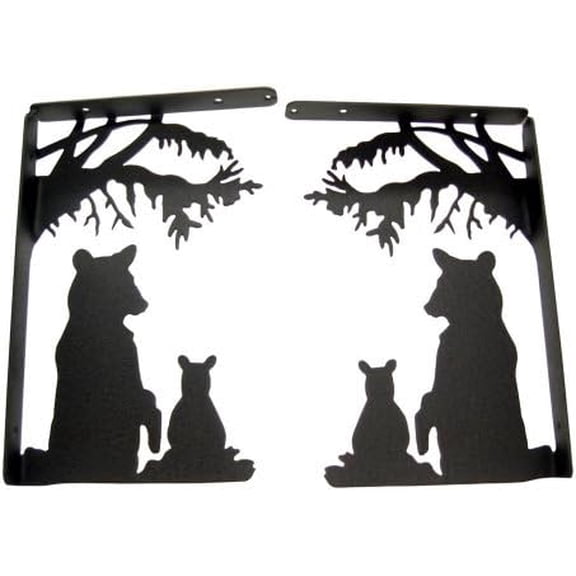 Bear & Cub Shelf Brackets (Set of 2)$$Tools & Hardware Other