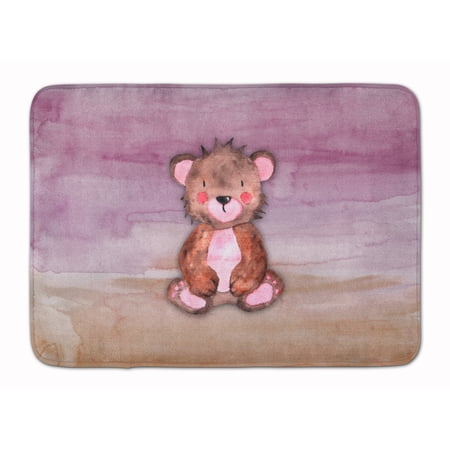 Bear Cub Watercolor Machine Washable Memory Foam Mat