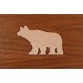 thumbnail image 1 of Bear Cut Out 1/4 x 6 1/2 PKG 6 Laser Cut Wooden Bear by WOODNSHOP, 1 of 1
