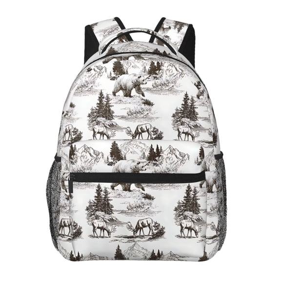 Bear Deer Hunting Backpack Lightweight Rucksack Travel Bag for Men and Women