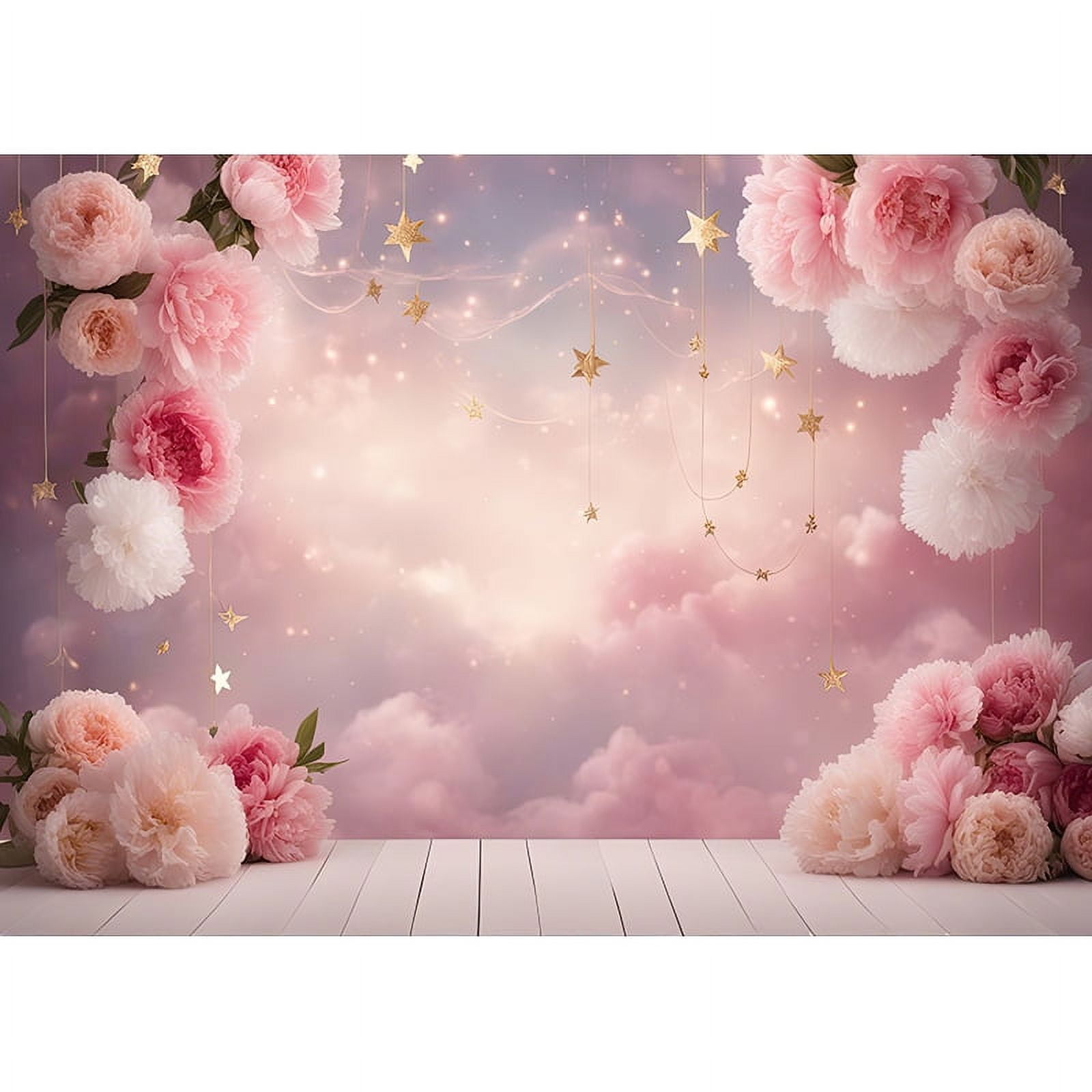 Bear Digital Background for Baby Birthday Cake …