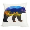thumbnail image 1 of Bear | Double Exposure | Pillow Cover | Throw Pillow | Home Decor | Wilderness | Forest | Cute Throw Pillows | Best Throw Pillows | Animal, 1 of 3