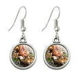 thumbnail image 1 of Bear Eagle Cougar Wolf Racoon Deer Animals Novelty Dangling Drop Charm Earrings, 1 of 5