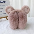 thumbnail image 1 of Bear Ears Winter Warm Earmuffs Plush Thick Soft Earmuffs Protect Ears Warm Earmuffs (Dark Pink), 1 of 7