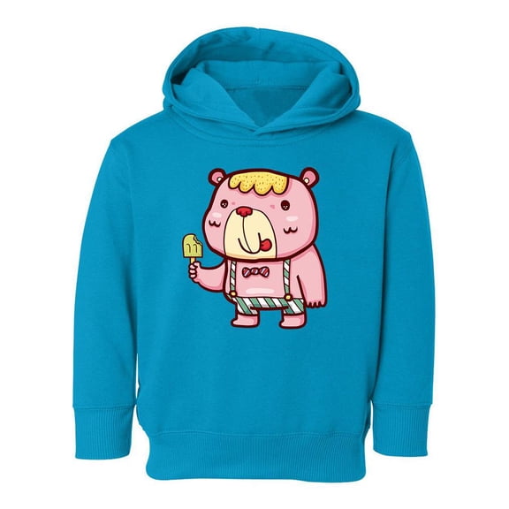 Bear Eating A Popsicle Hoodie Toddler -Image by Shutterstock,  5 Toddler