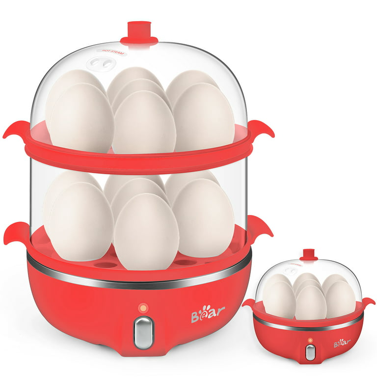 Buy ZURU BUNCH Electric Automatic Double Decker Egg Boiler Hard Boiled Egg  Maker 2 Layer Egg Boiler Cooker & Steamer, Double Layer Egg Boiler 14 Egg  for Steaming, Cooking, and Frying Online