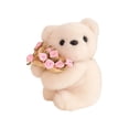 thumbnail image 1 of Bear Embracing Flower Rose Table Decor Plush Toy Keychain Plush Animal Plush Doll Bag Charm Cute Plushie Gift Home Decoration, 1 of 6