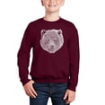 thumbnail image 1 of Bear Face - Boy's Word Art Crewneck Sweatshirt, 1 of 3
