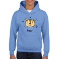thumbnail image 1 of Bear Face Doodle Hoodie Juniors -Image by Shutterstock,  Medium, 1 of 4