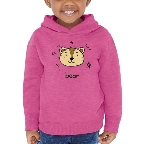 Bear Face Doodle Hoodie Toddler -Image by Shutterstock,  2 Toddler