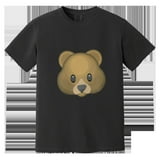 Bear Face Emoji Oversized Funny Expression Graphic Comfort Color T