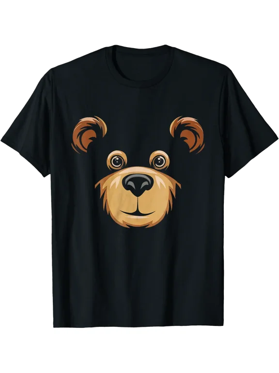 Bear Face Halloween Costume Bear Animal Classic Theme T-Shirt