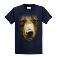 thumbnail image 1 of Bear Face Print Adult Short Sleeve T-shirt-Navy-4Xl, 1 of 1