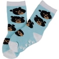 thumbnail image 1 of Bear Faces Infant Slipper Socks - 18-24m, 1 of 1