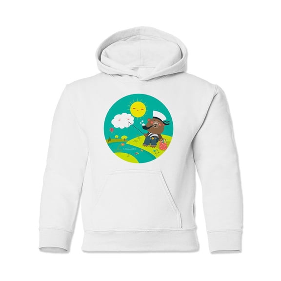 Bear Fisher Hoodie Juniors -Image by Shutterstock,  Small