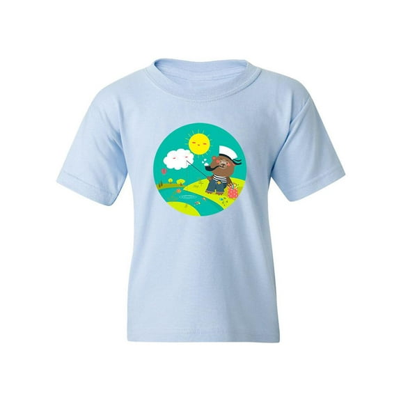 Bear Fisher T-Shirt Juniors -Image by Shutterstock,  Small
