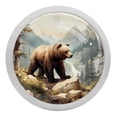 thumbnail image 1 of Bear Fluorescent Drawer Pulls with Screws, Round 4-Pack, Glow-in-the-Dark Cabinet Hardware: Crystal Knobs, Dresser Knobs - Suitable for Cabinets,and Dressers Furniture Decor, 1 of 6