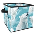 thumbnail image 1 of Bear Foldable Cube Organizer with Handle, 10.8"x10.5"x10.6", Large Capacity Storage Cubes, Storage Bin, Storage Containers, 1 of 6