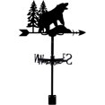 thumbnail image 1 of Bear Forest Iron Wind Vane Weathervane Roof Garden Direction Sign Wrought Weathervane Roof Mount Garden Outdoor Farmhouse Yard Decoration DIY, 1 of 9