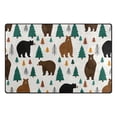 thumbnail image 1 of Bear Forest Pattern Memory Foam Area Rug 31"x20" Non Slip, Absorbent, Fade Proof for Living Room, Bedroom, Office, 1 of 7