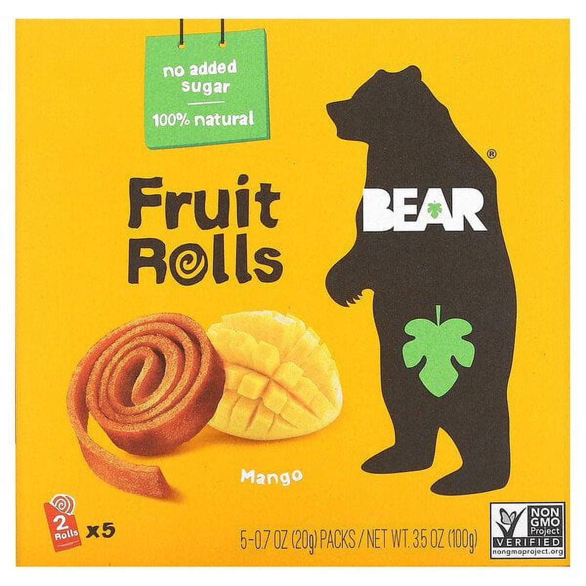 Bear, Fruit Rolls, Mango, 5 Rolls, 0.7 oz