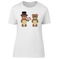 thumbnail image 1 of Bear Giving Flowers To His Girl T-Shirt Women -Image by Shutterstock, Female x-Large, 1 of 2