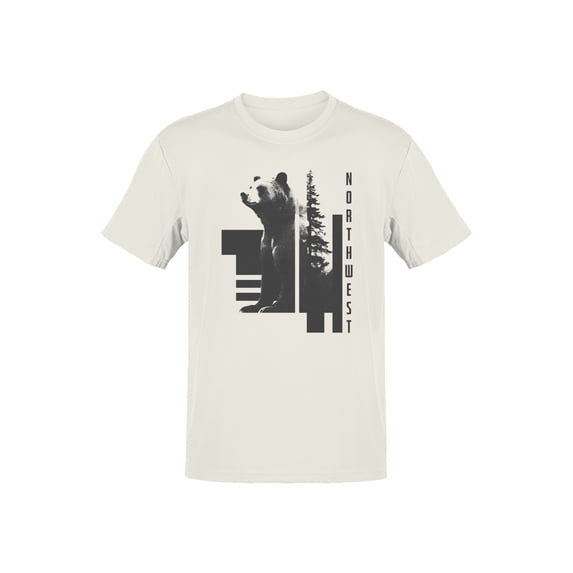 Bear Graphic Men's Off White T-Shirt