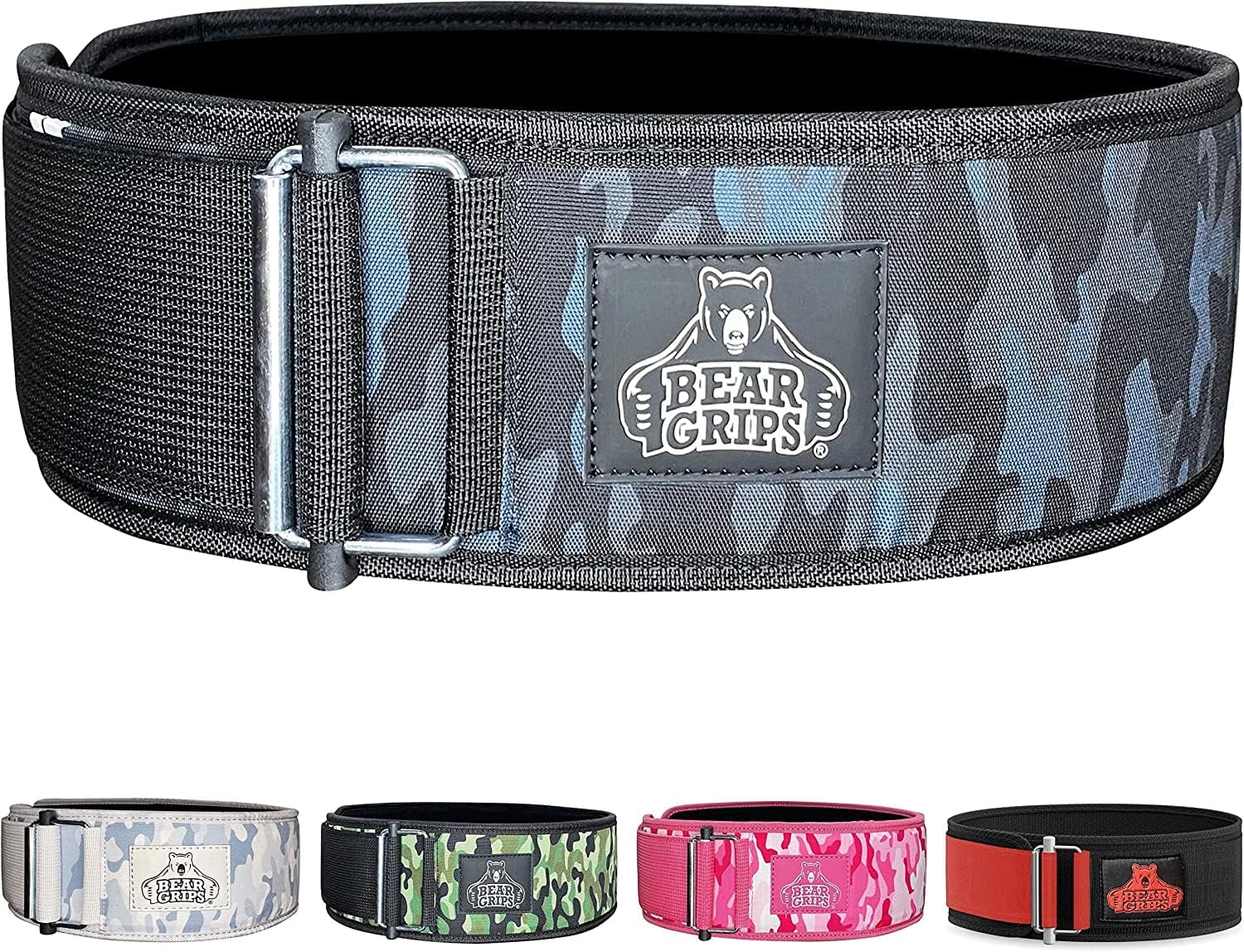 Bear Grips 3 Layer Weight Lifting Belt Auto Locking Gym Belt for Men