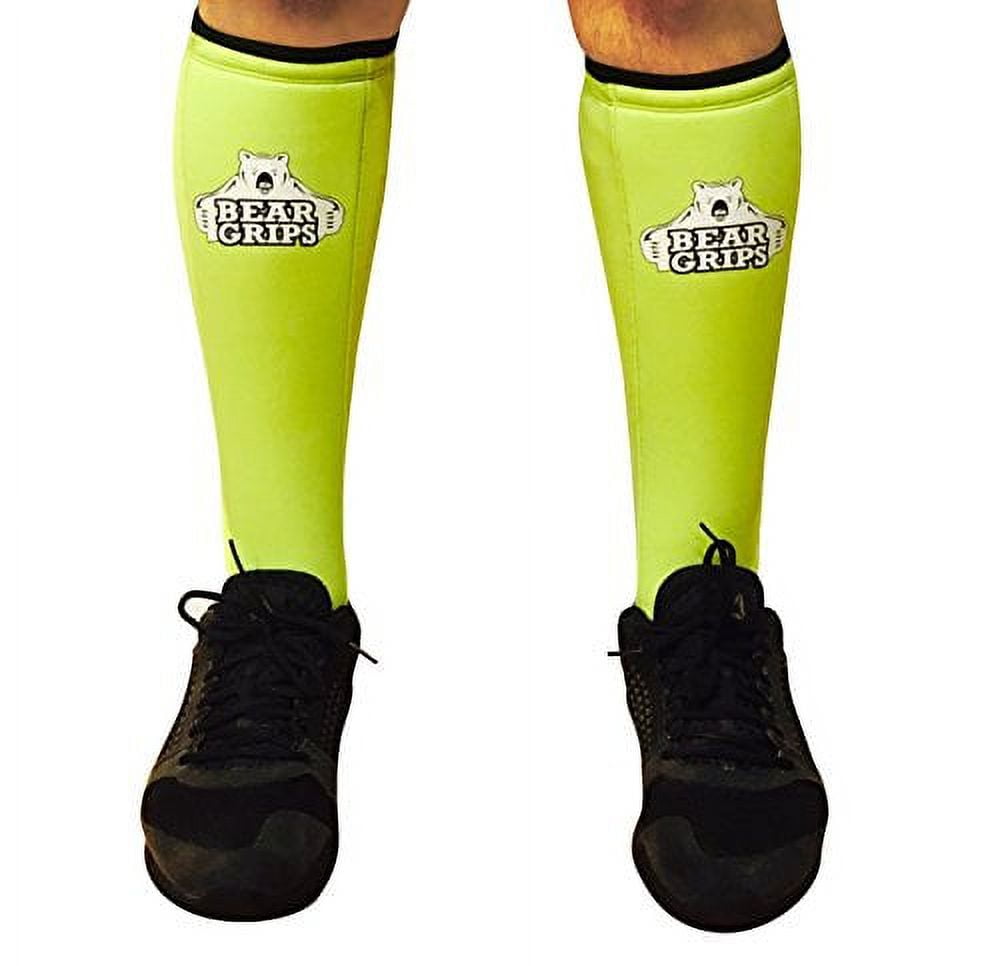 Bear GripsShin Guard Sleeves, padded 5mm shin protection for rope climbs, box jumps, dead lifts