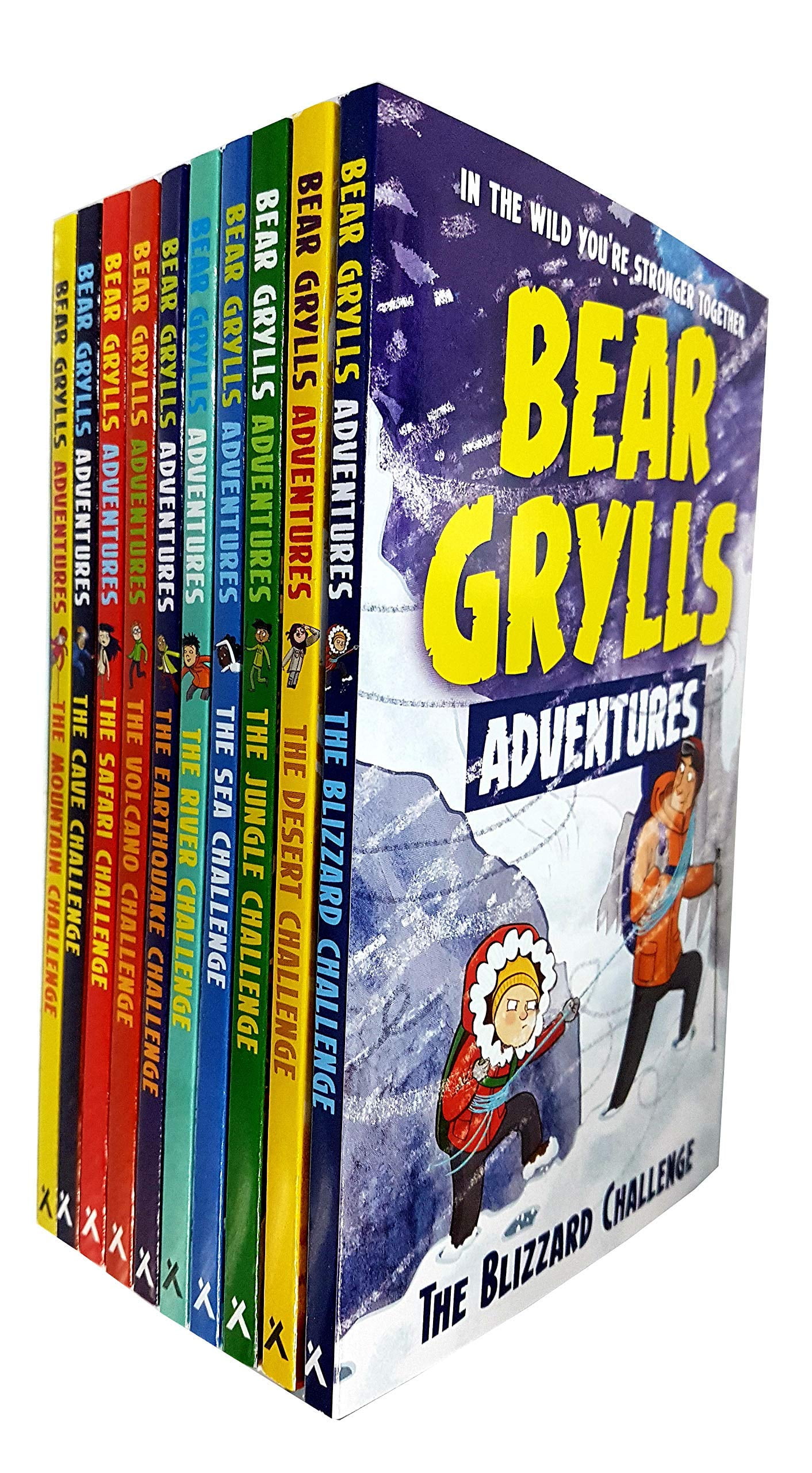 Bear Grylls Adventure Collection 10 Books Set - Blizzard Challenge Desert Challenge Jungle Challen..